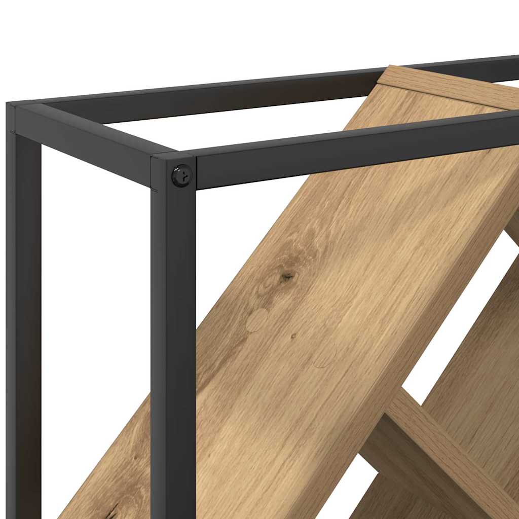 Wine Rack Artisan Oak 51x18x52,5 cm Engineered Wood