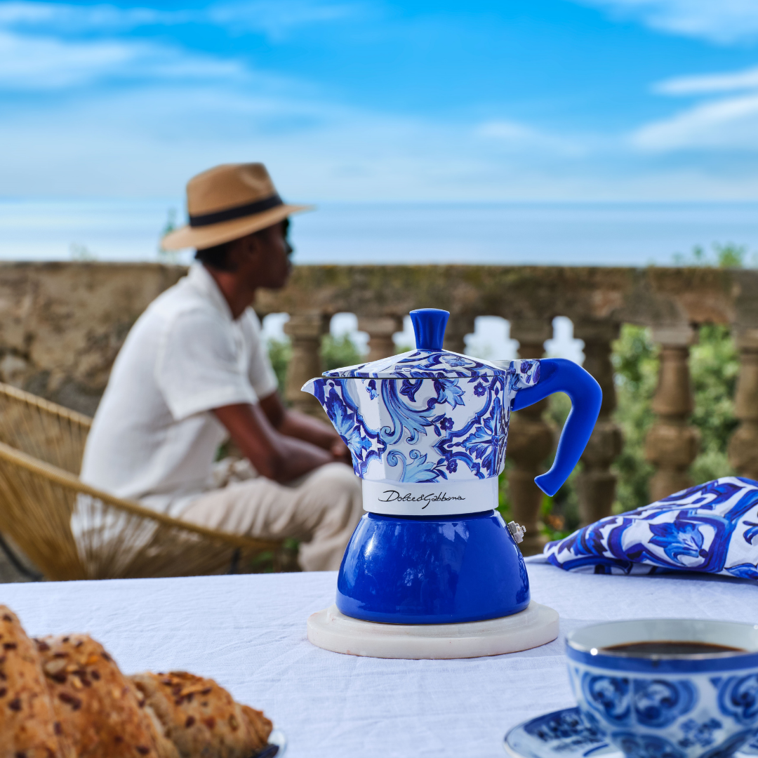 Bialetti X Dolce&Gabbana Blu Mediterranean Moka Induction