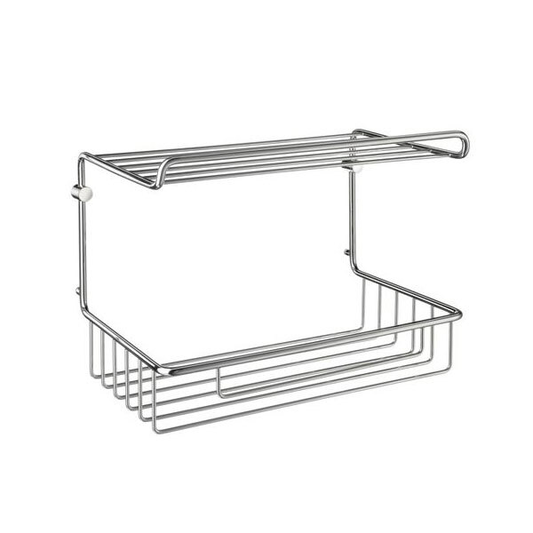 Smedbo Sideline Polished Chrome Guest Towel Basket DK1055