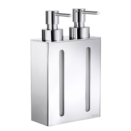 Smedbo Outline Polished Chrome Double Wall Soap Dispenser FK258