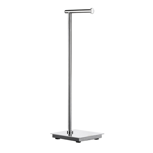 Smedbo Outline Lite Polished Steel Freestanding Toilet Roll Holder with Square Base FK602