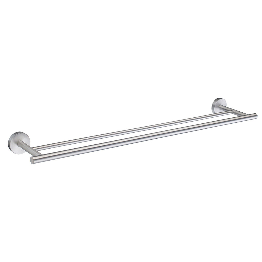 Smedbo Home Brushed Chrome 65 cm Double Towel Rail HS3364