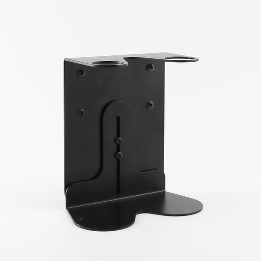 Namie Black Wall Bracket & Clear Glass Dispenser Set