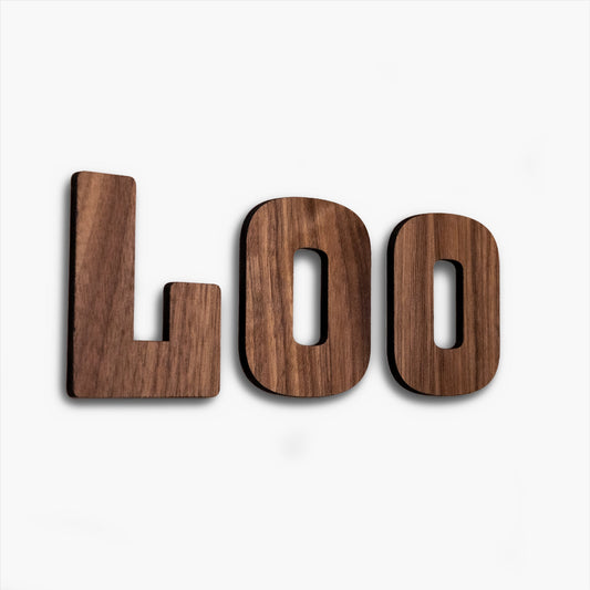 'Loo' Toilet Door Sign - Bathroom Decor