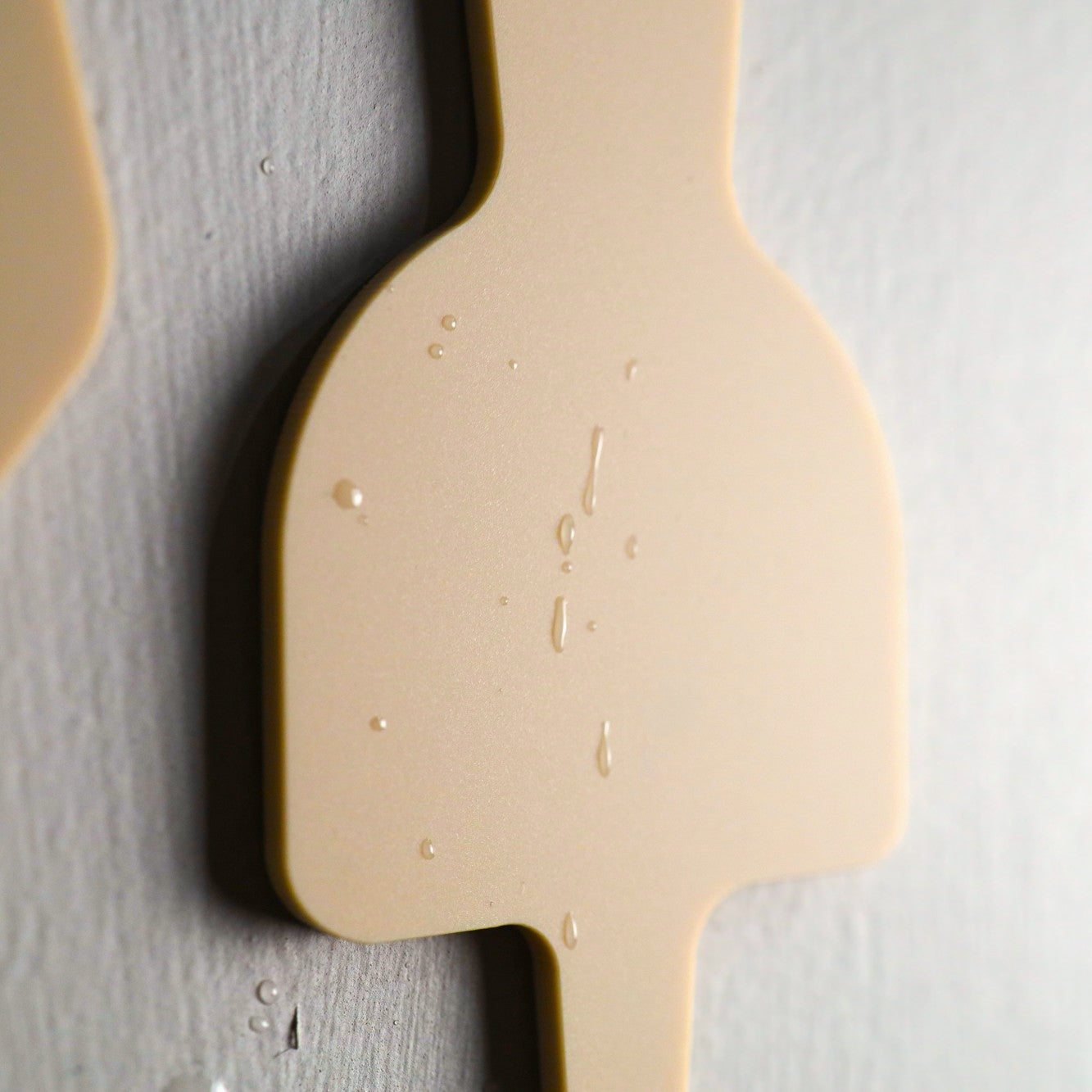 Toilet Door Sign Man Woman | Stone Texture Bathroom Wall Sign | Beige Acrylic