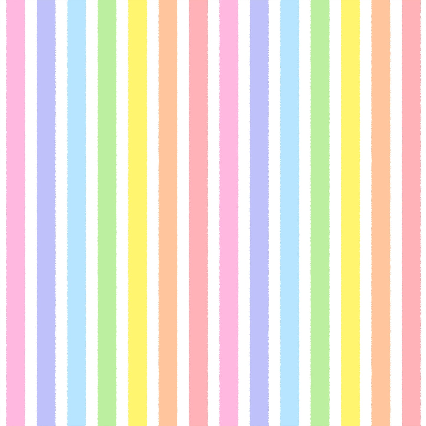 Pattern of vertical pastel stripes in various colors on a white background