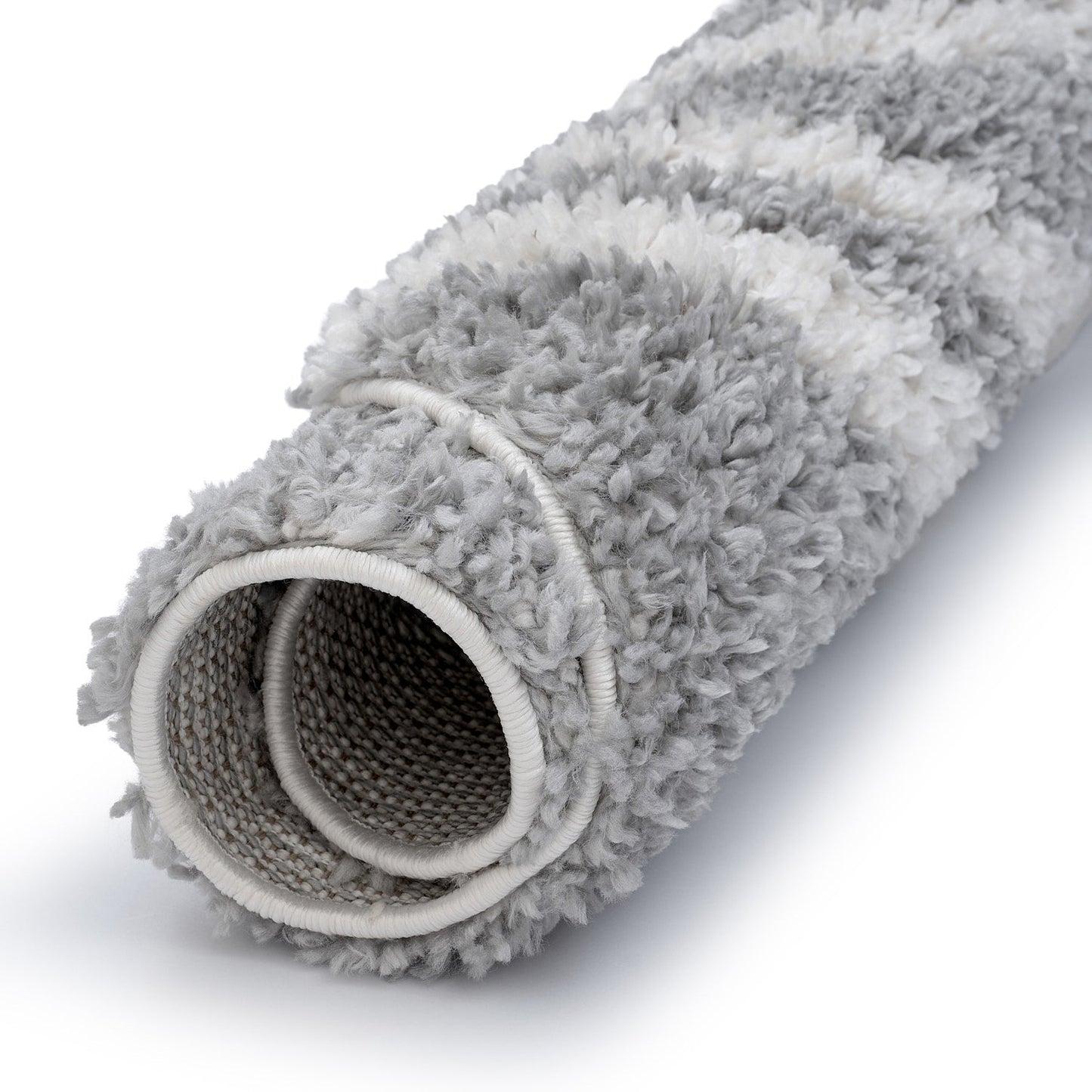 Moodi Shaggy Grey Echo Rug