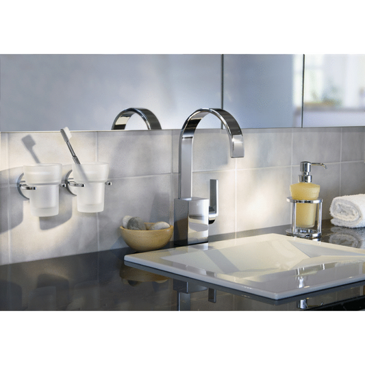 Smedbo House Polished Chrome Tumbler & Holder RK343