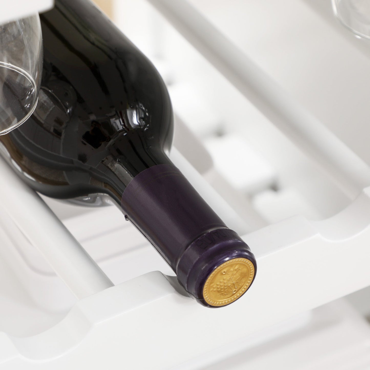 🍽️ Compact Kitchen Trolley Cart - Wine Rack & Wheels 🍷