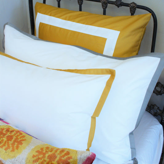 Dormitory Windsor Turmeric Percale Duvet Cover & Pillowcases