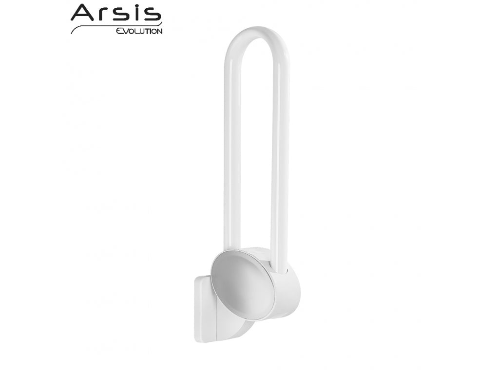 Pellet Arsis 600 mm Hinged Bar - White Epoxy-coated Aluminium