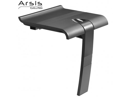 Pellet Arsis Evolution Foldaway Shower Seat, Anthracite Grey 047729