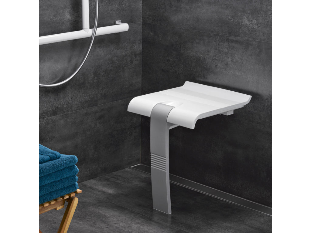 Pellet Arsis Evolution White & Grey Foldaway Shower Seat 047731