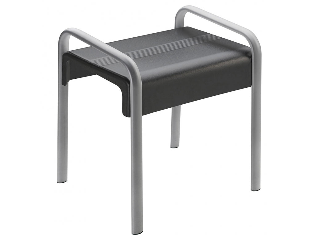 Pellet Arsis Evolution Shower Stool - Anthracite Grey & Matt Grey