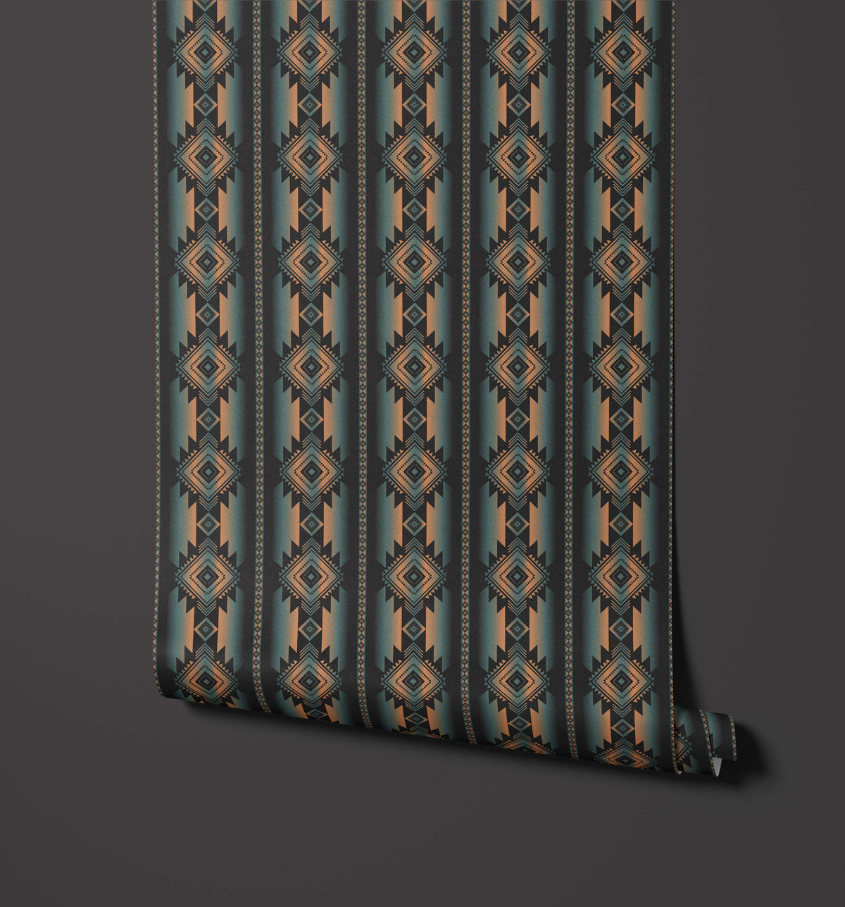 Bobbi Beck Atana Geometric Diamond Stripe Wallpaper