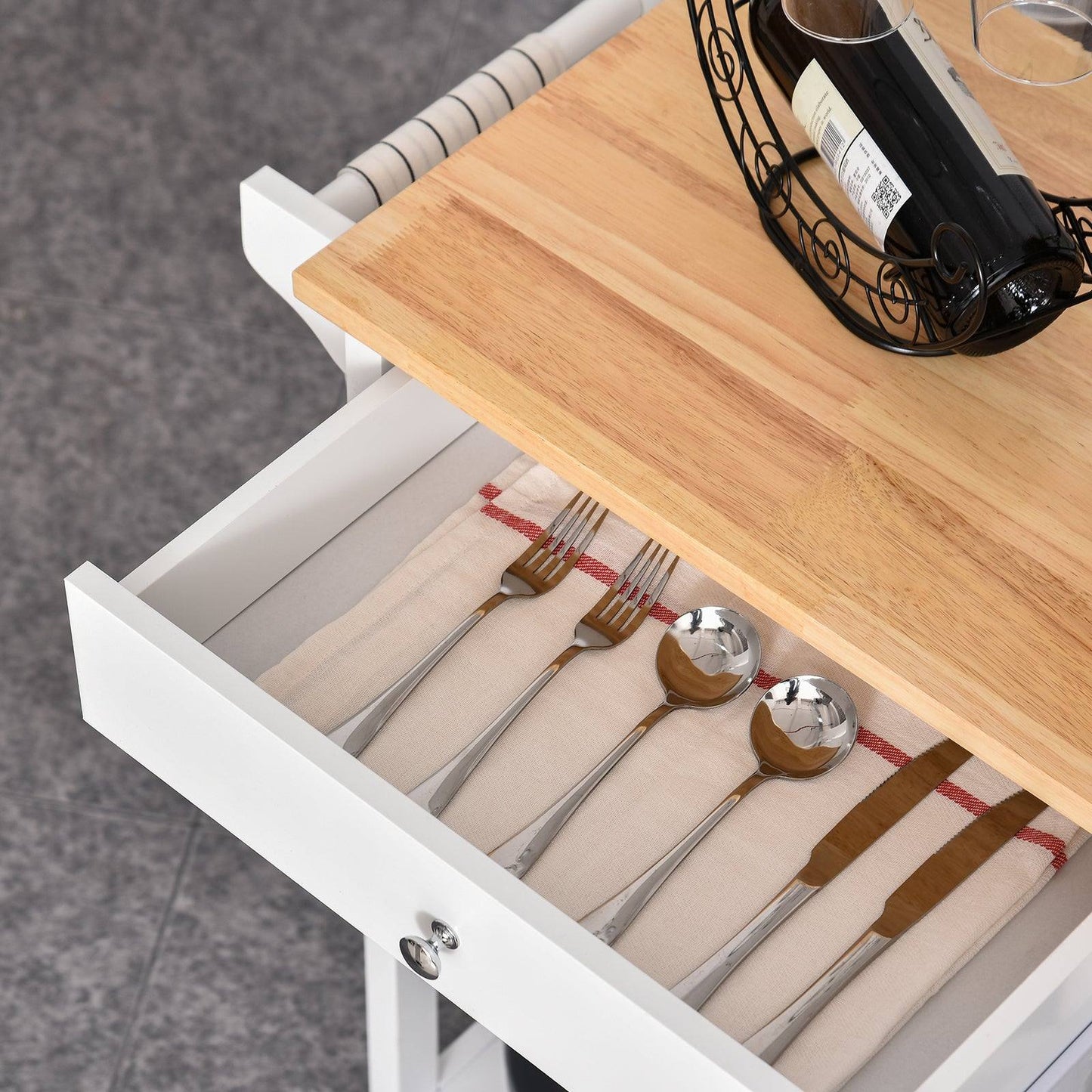 🍽️ Premium Kitchen Trolley - Mobile Storage & Serving Cart 🛒