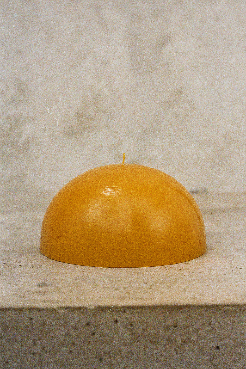 Hemisphere Pure Beeswax Pillar Candle - Handcrafted British Luxury