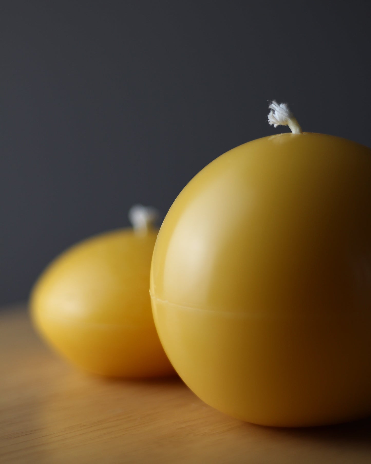 Ball & Ellipse Pure Beeswax Candle Set - Handcrafted British Artisan Candles