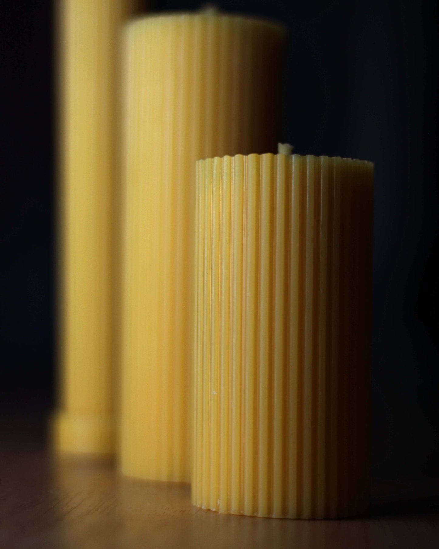 Artisan Beeswax Pillar Candles - Handcrafted Cylinder Collection