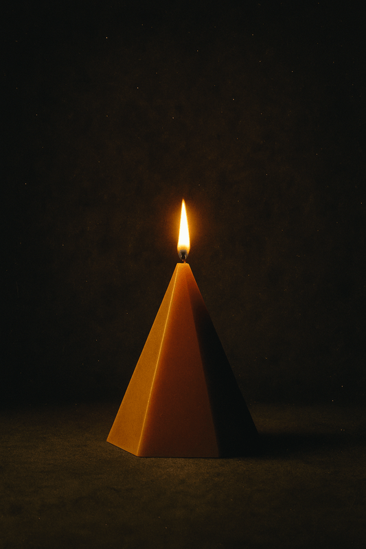 Polygon Pentagonal Beeswax Candle - Pure British Artisan Crafted