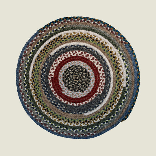 Braided Cotton Round Placemats | Upcycled | Handcrafted in Portugal