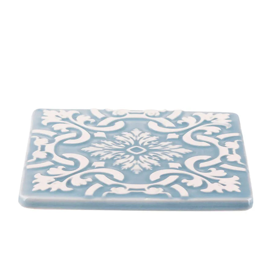 Portuguese Azulejo Ceramic Coasters | Blue | Set of 2