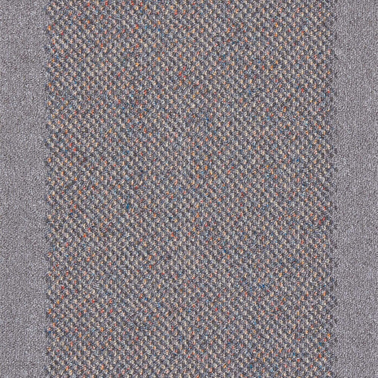 Washable Bordered Silver Grey Rug | 110G
