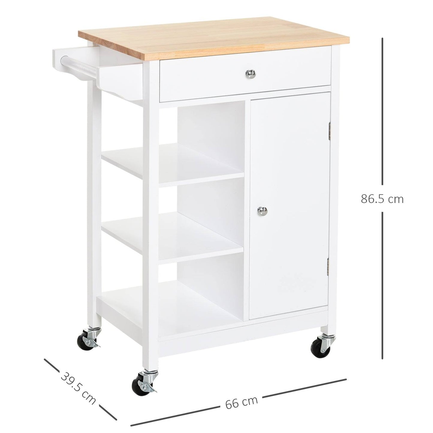 🍽️ Premium Kitchen Trolley - Mobile Storage & Serving Cart 🛒