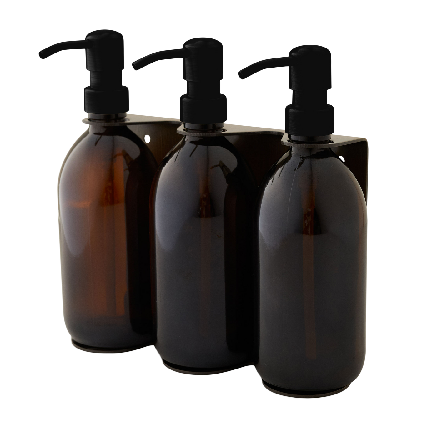 Gold Triple Wall Mounted Soap Dispenser