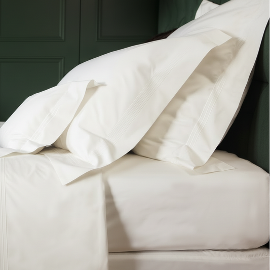 Dormitory Palazzo Extra Deep Fitted Sheet, 400 Thread Count Percale