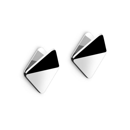 Zack Olfo Premium Polished Stainless Steel Square Towel Hook Set (2 Pack) - Self-Adhesive