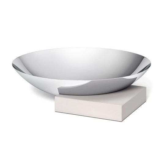 πΊ Zack Montor Premium Polished Stainless Steel Bowl - Modern Decorative Centerpiece