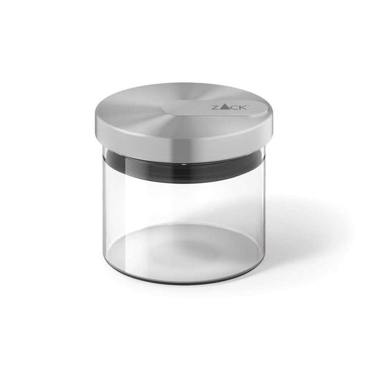 Zack Cundo Premium Brushed Stainless Steel & Glass Storage Jar 🏺✨