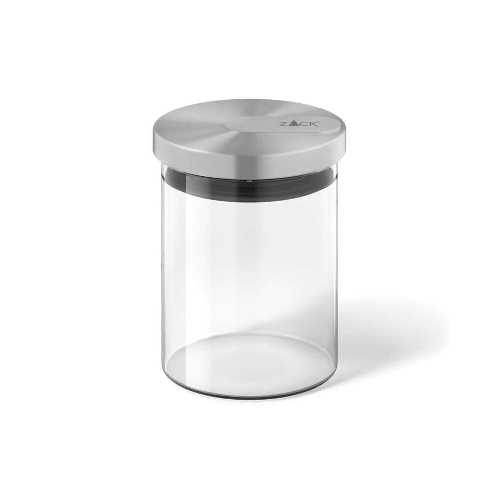 Zack Cundo Brushed Stainless Steel & Glass Storage Jar