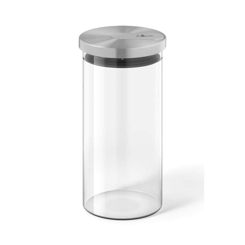 Zack Cundo Brushed Stainless Steel & Glass Storage Jar