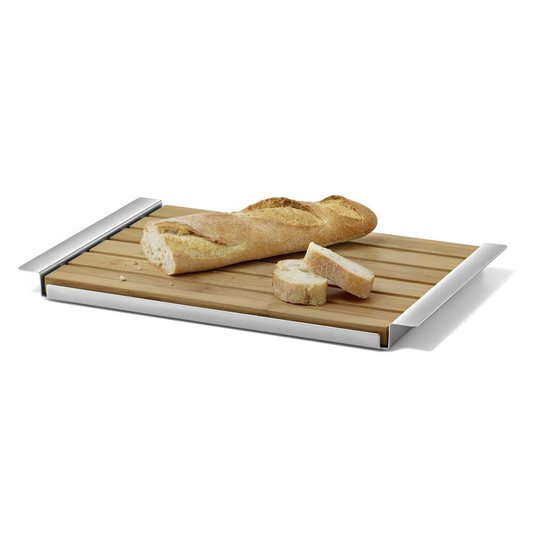 π©πͺ Zack Panas Premium Brushed Stainless Steel Bread Board with Tray - Award-Winning German Design ππβ¨
