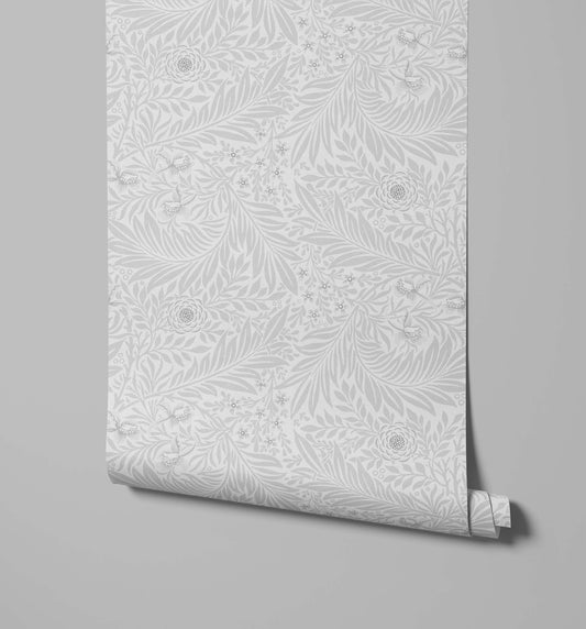 Bobbi Beck Larkspur Arts and Crafts Floral Wallpaper