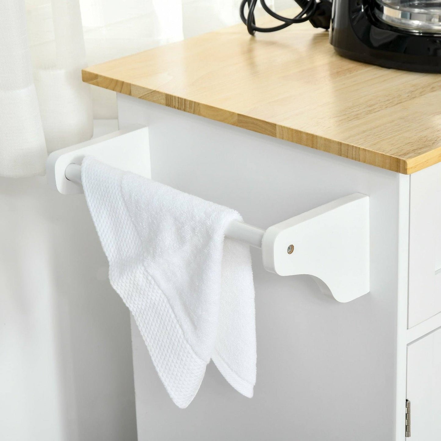 🏠 HOMCOM Kitchen Island Cart - Mobile Storage & Food Prep Station 🍽️