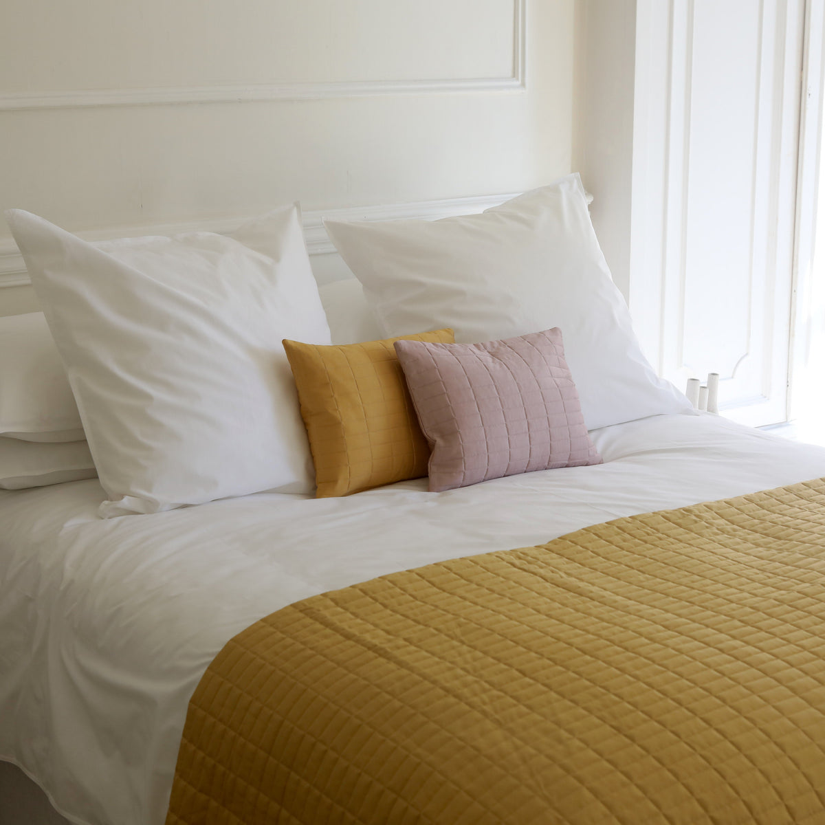 Dormitory Rest White Extra Deep Fitted Sheet, Egyptian Cotton Percale