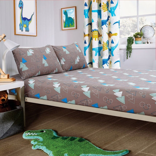 Olivia Rocco Kids Dinosaur Microfibre Duvet Cover Set