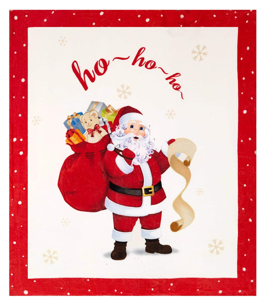 Olivia Rocco Father Christmas Reversible Teddy Fleece Duvet Cover Set