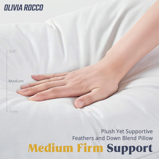Olivia Rocco Duck Feather Pillows 50 x 75 cm Pack of 2