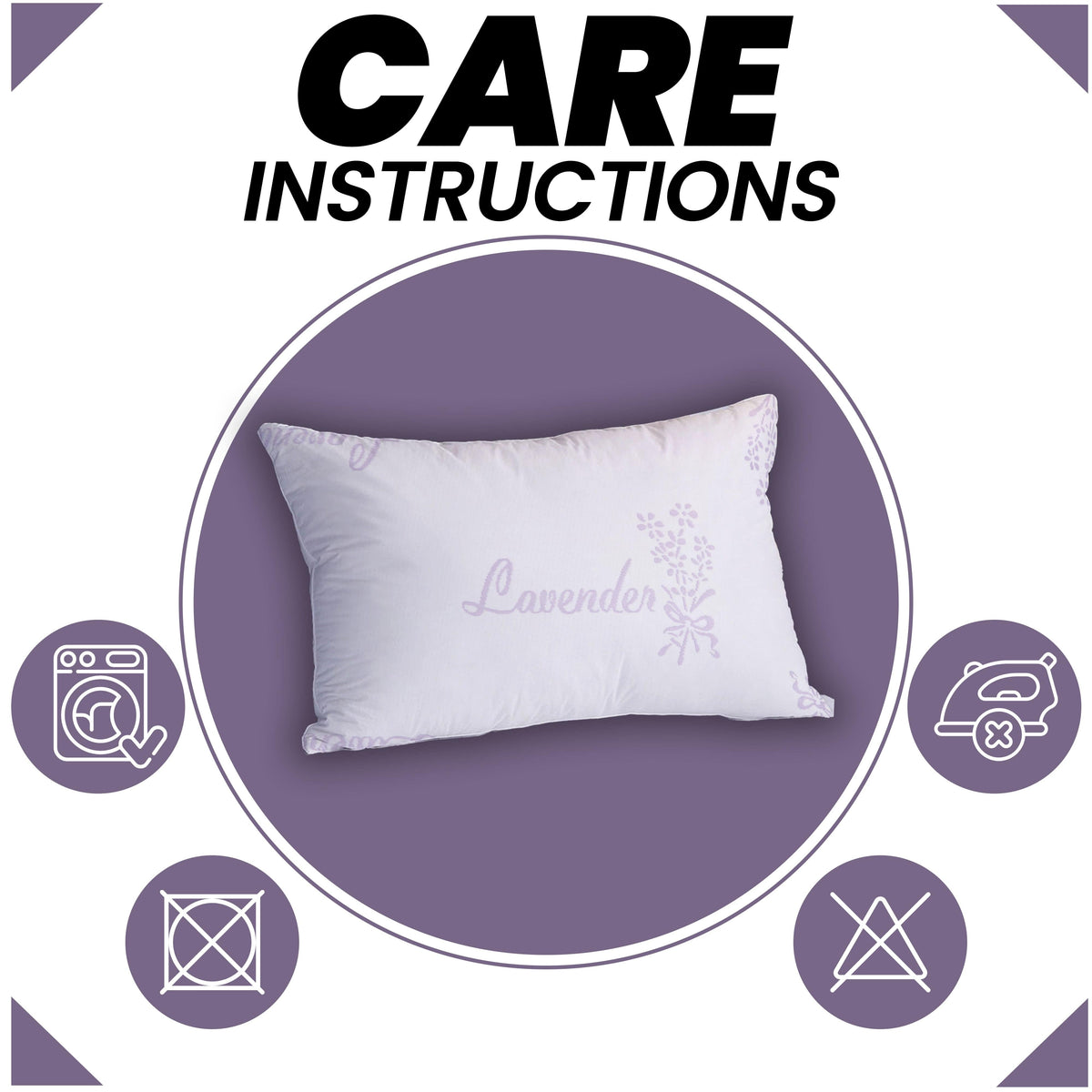 Olivia Rocco Lavender Infused Hotel Pillow Medium Support 50 x 75 cm