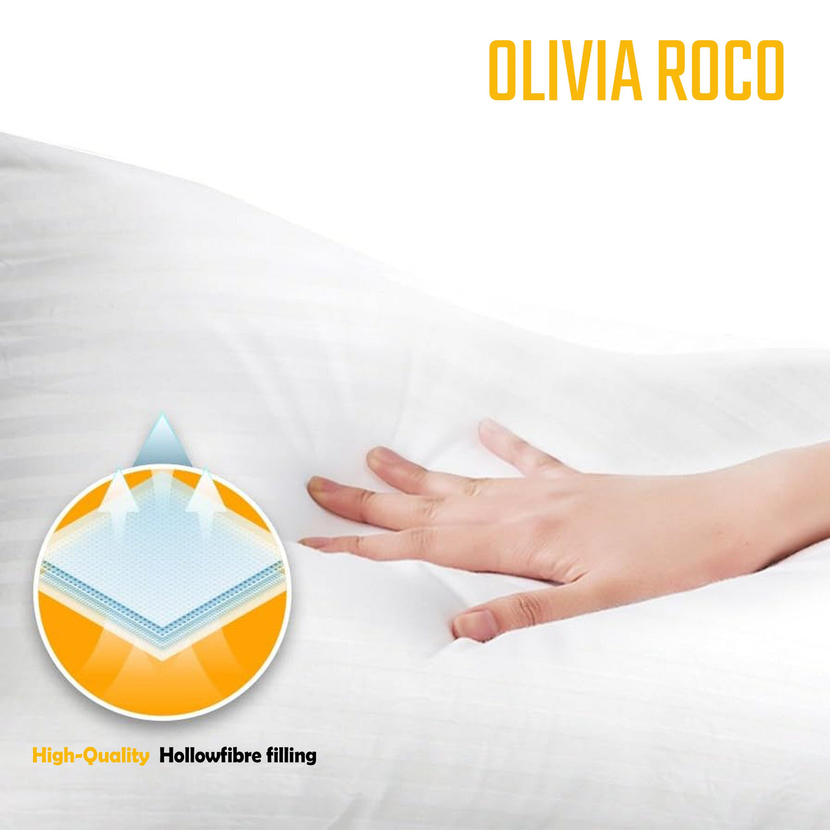 Olivia Rocco Hollowfibre Hotel Pillows Pack of 2