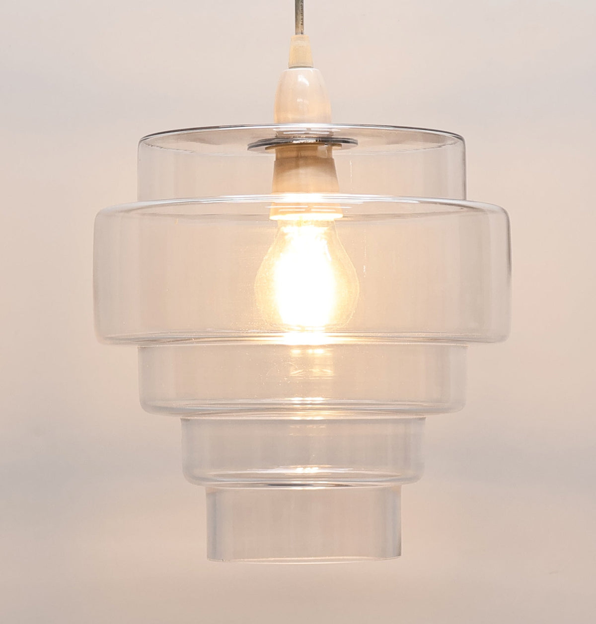 Pagazzi Mira Five-Tier Easy-Fit Pendant Shade Clear 24 cm