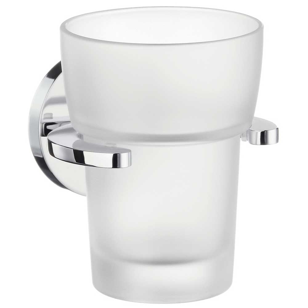 Smedbo Loft Polished Chrome Tumbler & Holder LK343