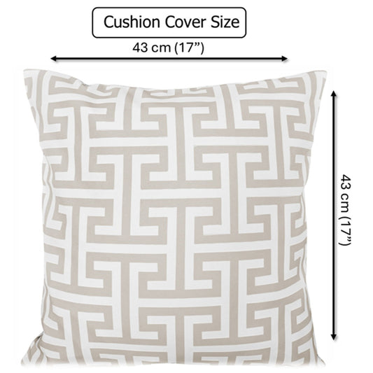 Waterproof Breathable Milano Natural Hollowfibre Filled Cushions 43x43cm for Outdoor Garden Bench Sofa or Indoor Use by OLIVIA ROCCO