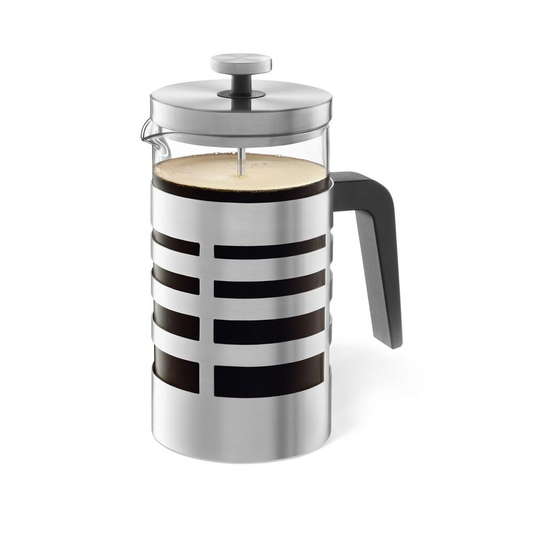 Zack Segos Premium Brushed Steel French Press Coffee Maker - 1L Capacity