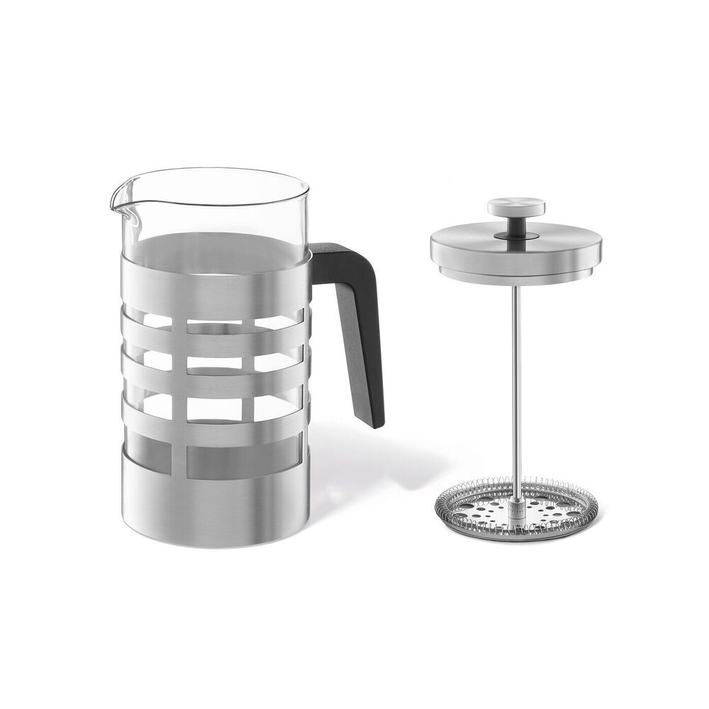 Zack Segos Premium Brushed Steel French Press Coffee Maker - 1L Capacity