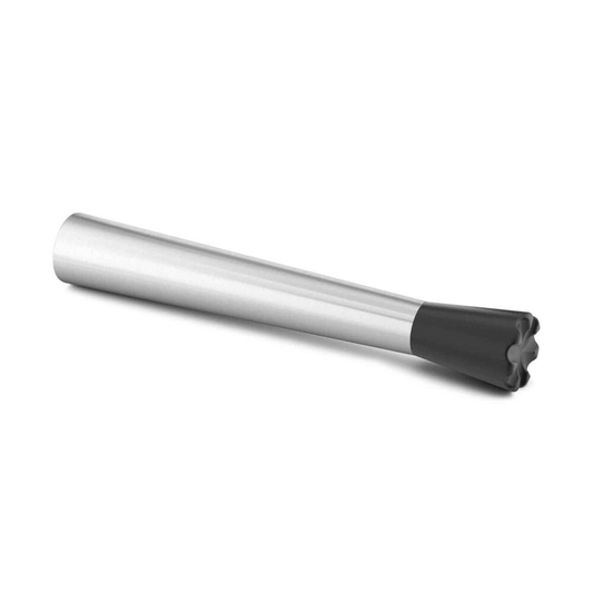Zack Donare Premium Brushed Stainless Steel Bar Pestle - Professional Cocktail Muddler